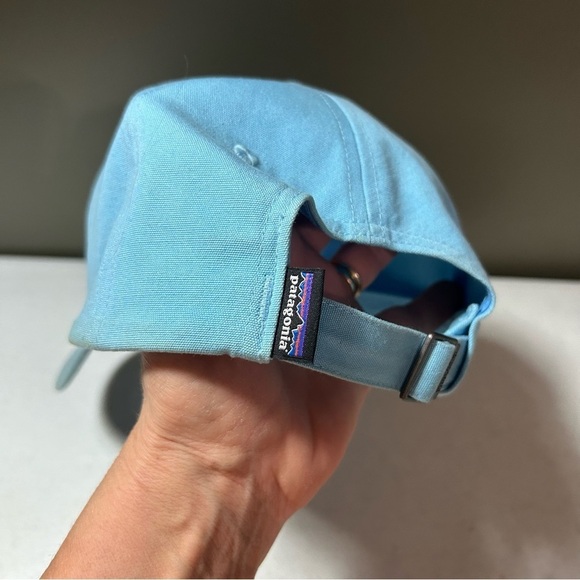 Patagonia Light Blue Snapback Baseball Hat Unisex - Picture 6 of 8
